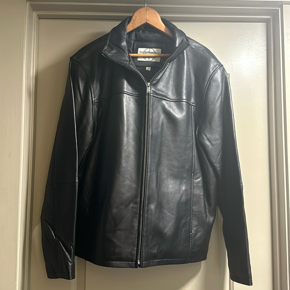 Boston Harbour genuine leather jacket size Lg